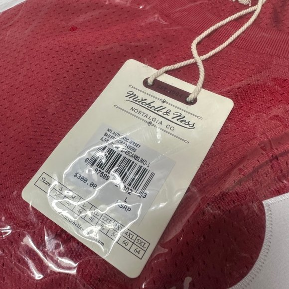 Authentic Joe Montana San Francisco 49ers Jersey Mitchell & Ness Throwback Large - Picture 7 of 11